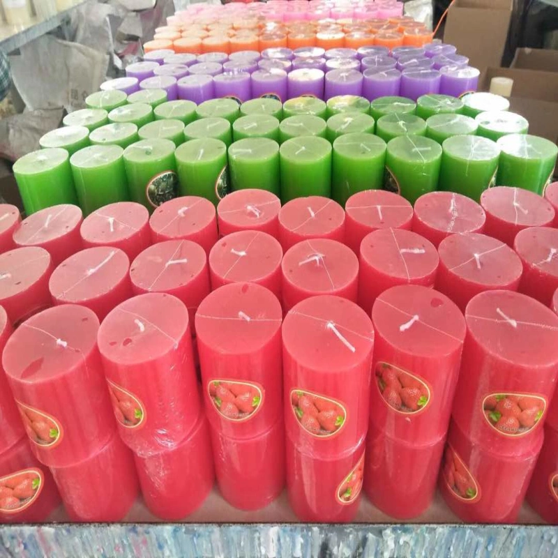 5*7.5cm Ready to Ship Cylindrical Candle Color 19 Hours 135g Sctened Wax Pillar Candles