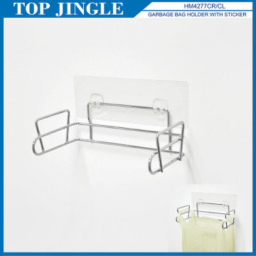 Trendy Adhesive Wire Tape Trash Bag Holder
