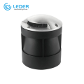 LEDER luz LED embutida genérica redonda preta 9W