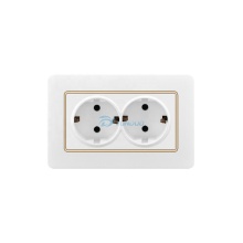 16A 250V Double Germany EU Standard Waterproof Wall Socket