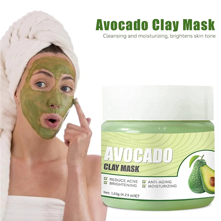 Advanced Avocado Vegan Mask Deep Washing Blackhead Remover Mud Facial Skin Mask