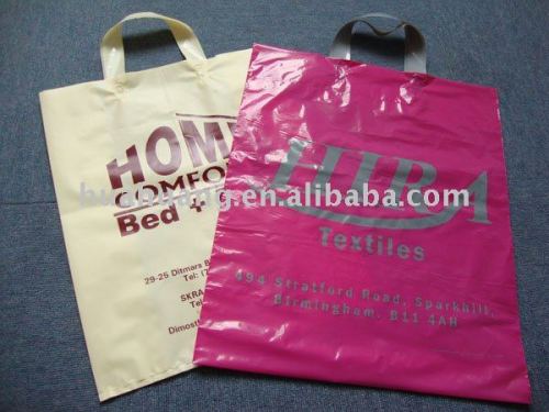 supplier printed plastic carrier bags with handle