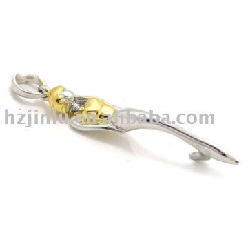 Lady pendant, 925 silver pedant(P010011)- Free shipping fee &amp; paypal