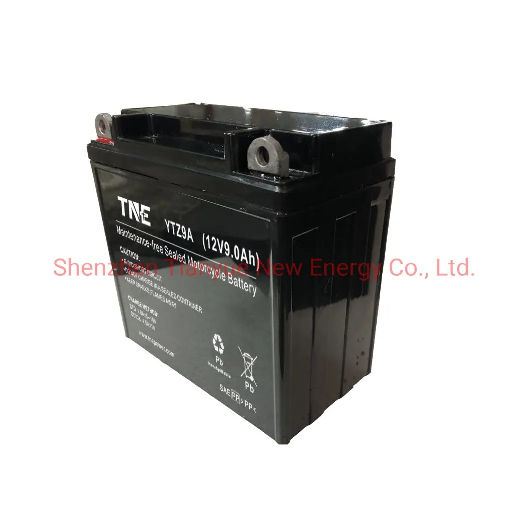 12V 9ah VRLA AGM Lead Acid Mf Power Sports Motorcyle Battery