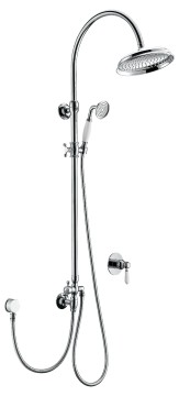 Classic Chrome Brass Shower Set
