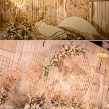 Stylish Iron Rockery Stage Decor