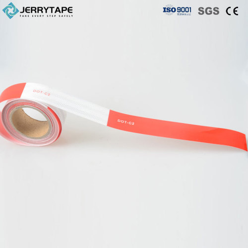 Reflektif Tape White-Red Prismatik Dot- C2 Conspicuity Tape