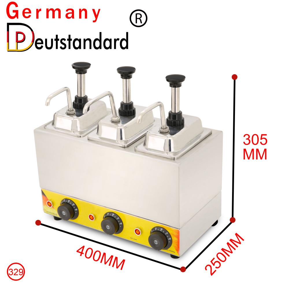 Kommerzieller Drei-Kopf-Saucenwärmer