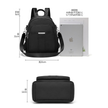 Small Black Big Student Backpack for High School
