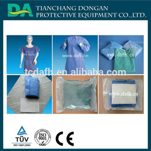 OEM Acceptable SMS sterile surgical gowns with CE/ISO approved