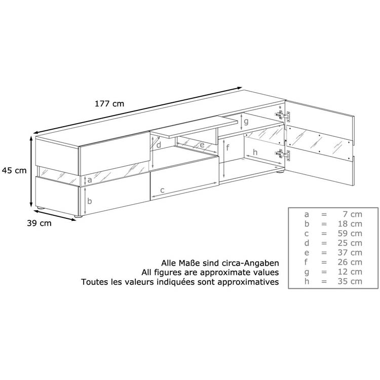 TV stand size TV stand size