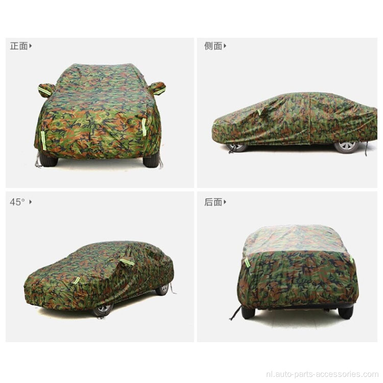 Strip camouflage zonbestendige buitenauto -cover