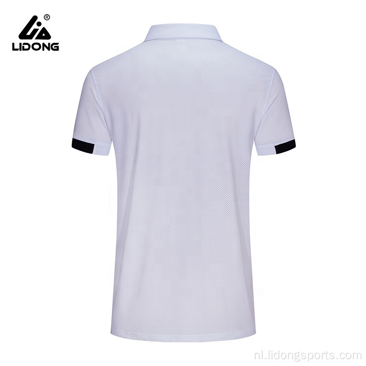 Professionele witte aangepaste gymnastiek lege kleding t-shirts