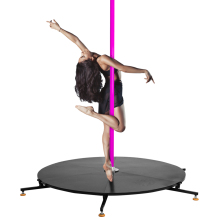 Portable Folding Adjustable Dancing Pole with Round Stripper Dance Stage