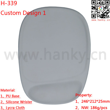 Supply Eco-friendly Mouse Mat Custom Silicone Gel Wrist Rest Mouse Pads