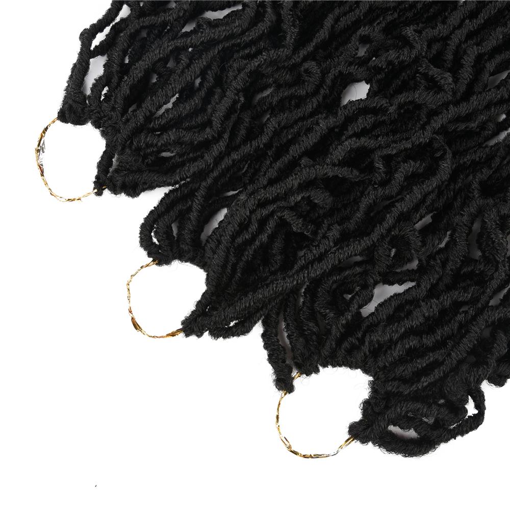 MYZYR Twist Crochet Hair Afro Kinky Curly 18 Inch Ombre Brown Long Synthetic Hair Crochet Braids Natural Hair Extensions