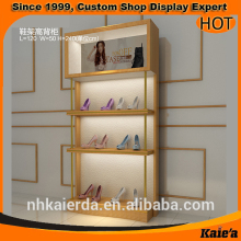 Hot wood shoes store rack ,shoes store display rack