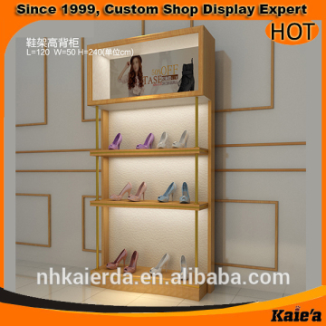 Hot wood shoes store rack ,shoes store display rack