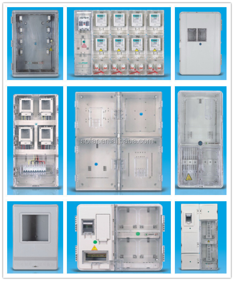 ABS and Poly carbonate Plastic Single Phase Electric Meter Box