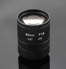 50mm CCTV Camera Lens with F1.8 CS Mount and Manual Iris