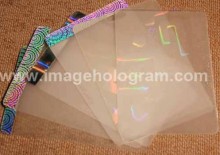 Hologram pouch/overlay
