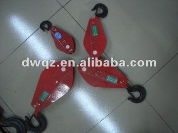 wheel open hook pulley