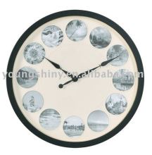 15"Photo Frame Wall Clock