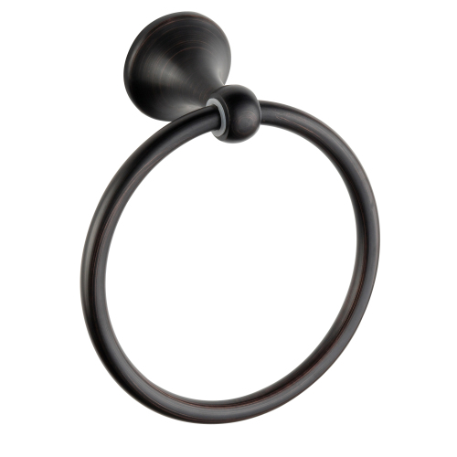 Colgador de anillo de toalla de baño de hotel Soporte de anillo de toalla mate negro de diseño simple
