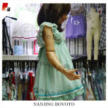 Wholesale chiffon fabric embroidery girls dress
