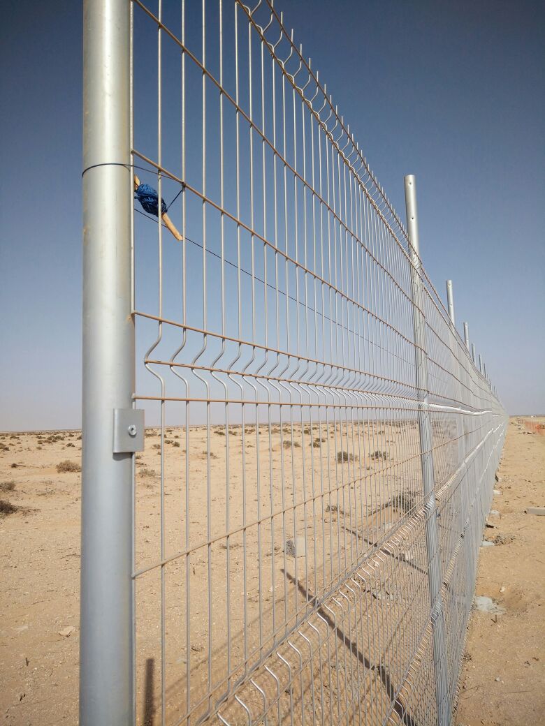 Fencing panel wire mesh on the Public places