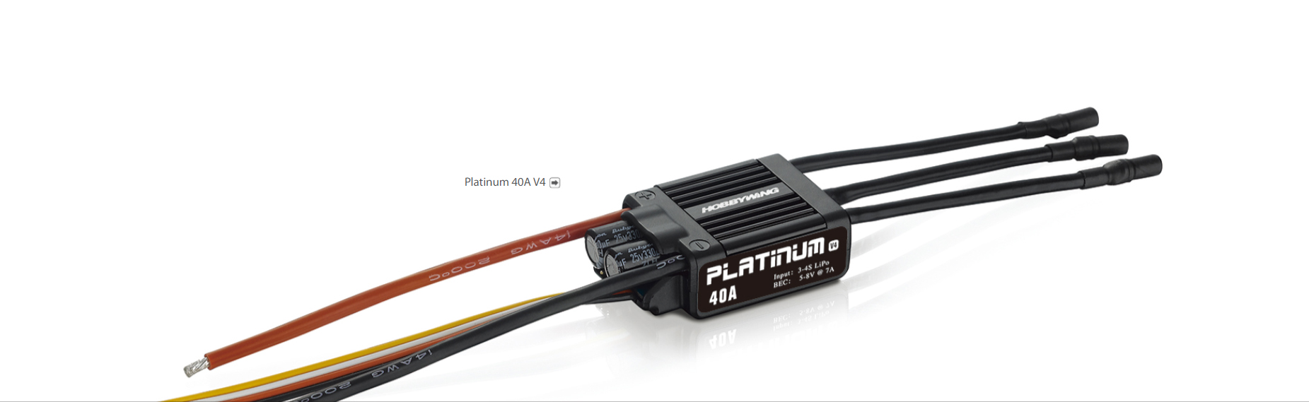 Hobbywing Platinum 60A V4 drone ESC Platinum 60A V4 Brushless ESC for RC Model