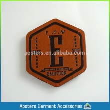 Tannery wholesale custom patch garment logo leather label