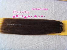hand made hair weft, weave human hair