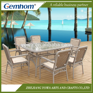 Europe furniture 7 piece outdoor patio dining set