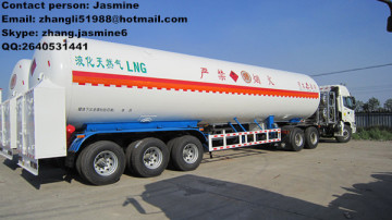 3 axles liquid gas tanker , LNG tank semi trailer