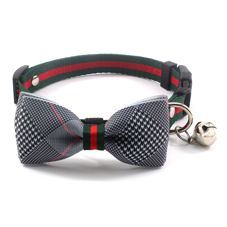 Bowknot Cat Neck Collar Pet Collar Bell Puppy Dog Collars