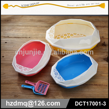 plastic colorful large cat toilet cat litter tray