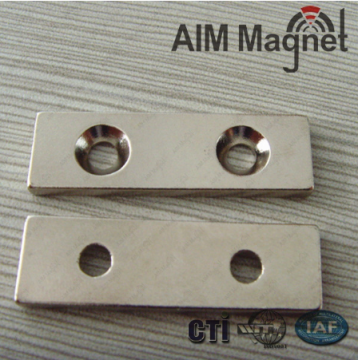 rectangular countersunk hole ndfeb magnets