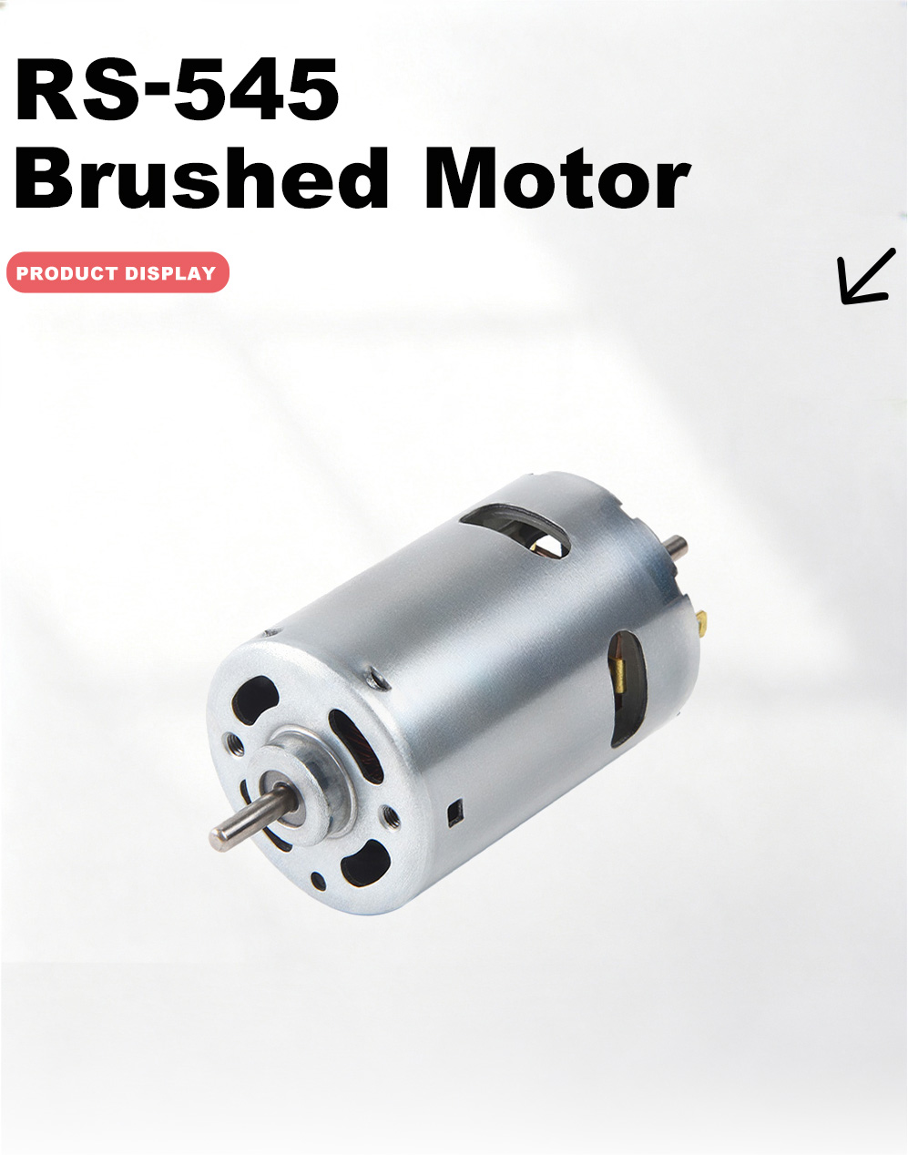 545 Fırçalı DC Motor-2x 545 Brushed DC Motor-2x