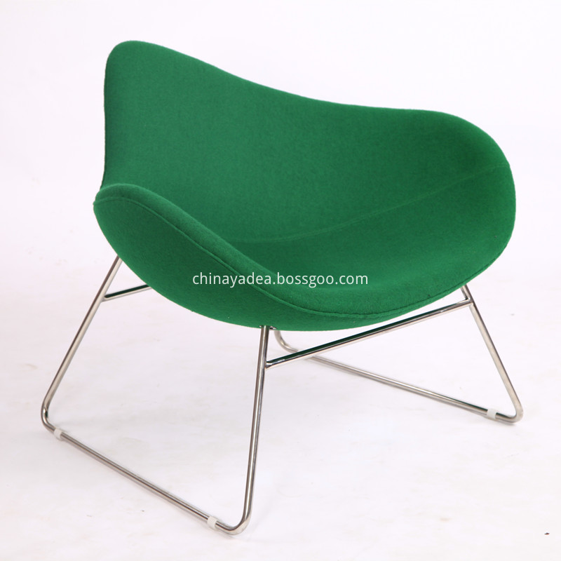 Wool Fabric K2 Sled Chair