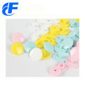 Colorful four parts plastic snap button for bags