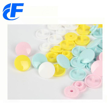 Colorful four parts plastic snap button for bags