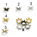 100pcs Pretty Charms Multi Colors Crown Style Miniature Cheap Loose Crafts for Craft Decor Accessories