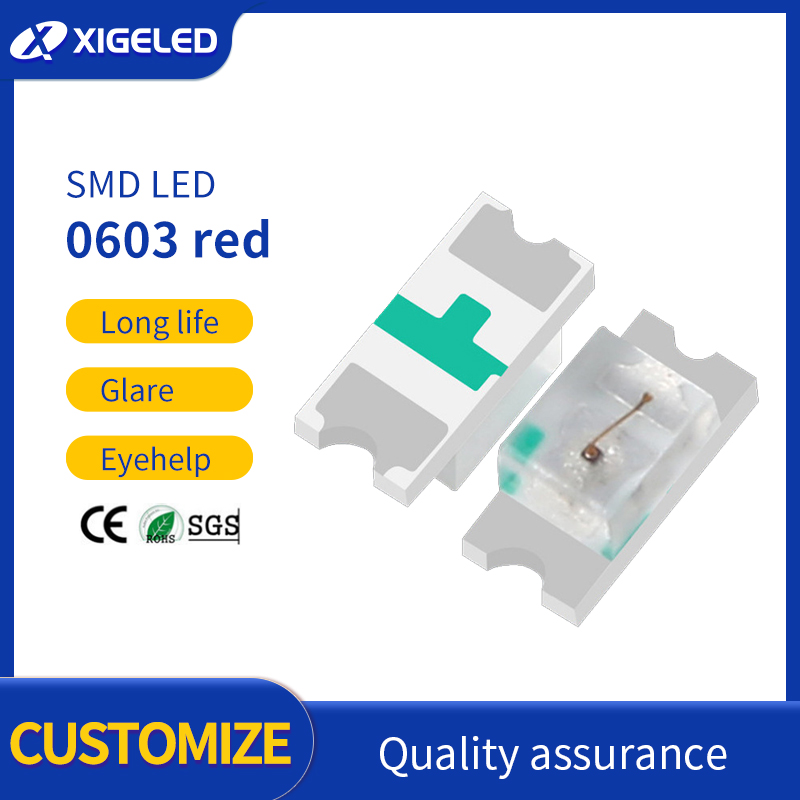 SMD LED 0603 Pengolahan chip LED kecerahan tinggi