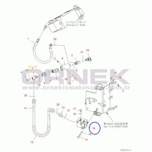 Conjunto de válvula komatsu 421-43-37300 para WA380-5