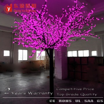 pink cherry blossom outdoor lighted twig christmas trees