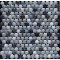 Round Single Chip Shiny Glass Mosaic