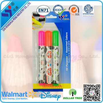 wholesale products OEM lovely snowman shape highlighter pen