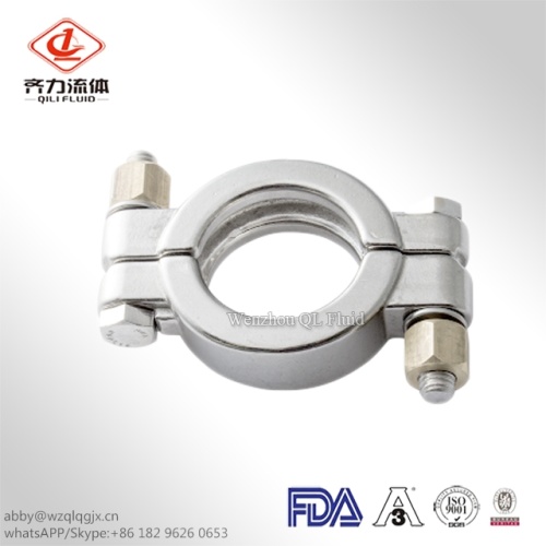 Stainless Steel Pipe Fittings Sanitary Tube Clamp