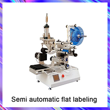 Desktop Semi automatic round bottle labeling machine for Jars Cans Paper Tube Wine Glass Cup PET product Sticker labeling